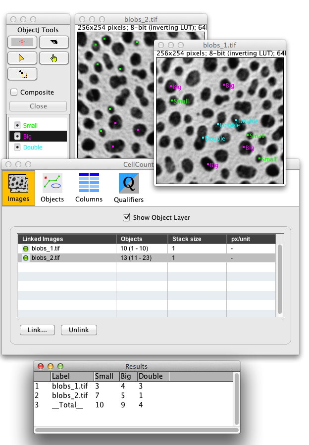 Objectj Cell Counter